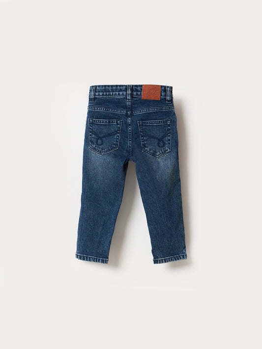 Blue Giraffe Boys Blue Slim Fit Jeans
