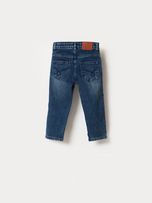 Blue Giraffe Boys Blue Slim Fit Jeans