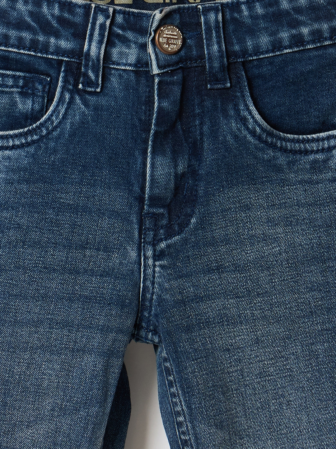 Blue Giraffe Boys Blue Slim Fit Jeans