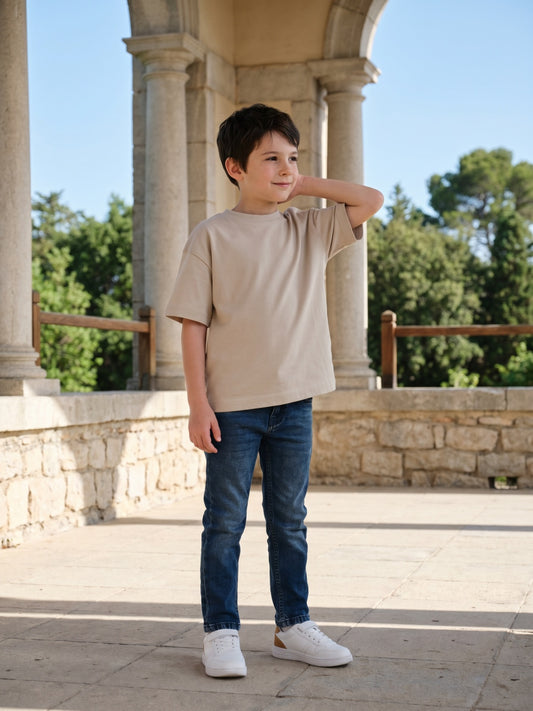 Blue Giraffe Boys Blue Slim Fit Jeans