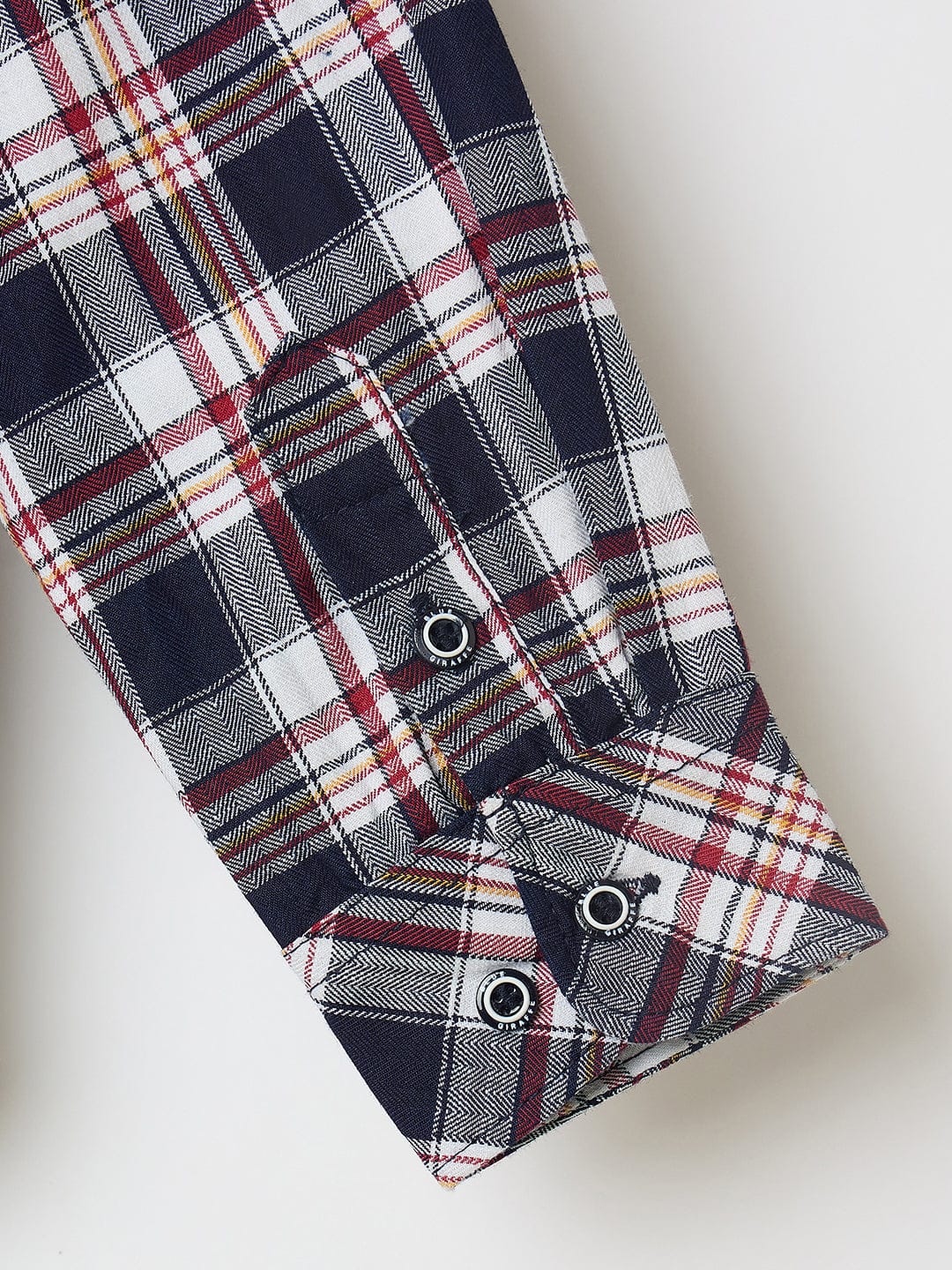 Blue Giraffe Boys Blue Checks Lapel Collar Shirt