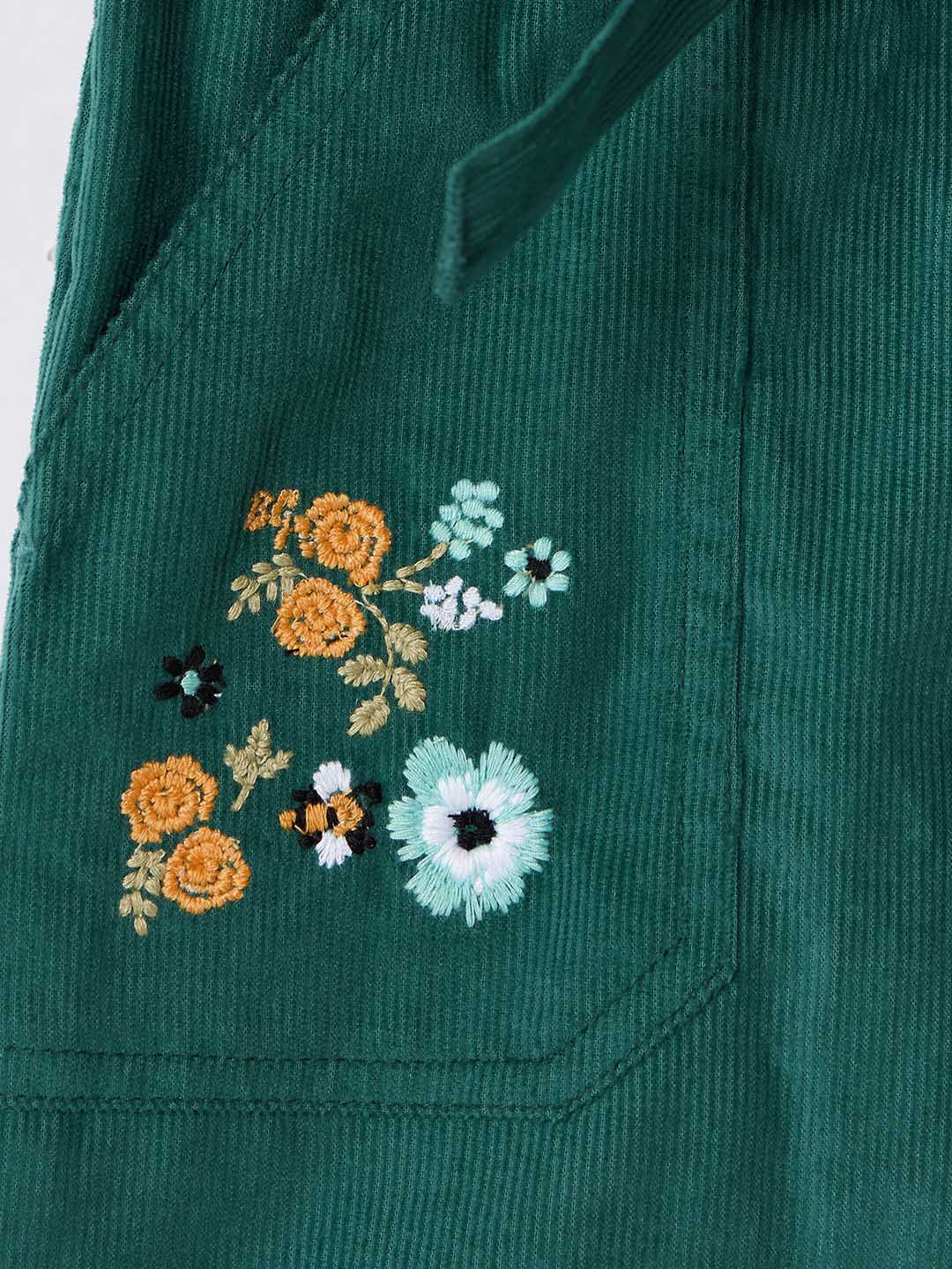 Blue Giraffe Girls Blue Regular Fit Solid Skirt