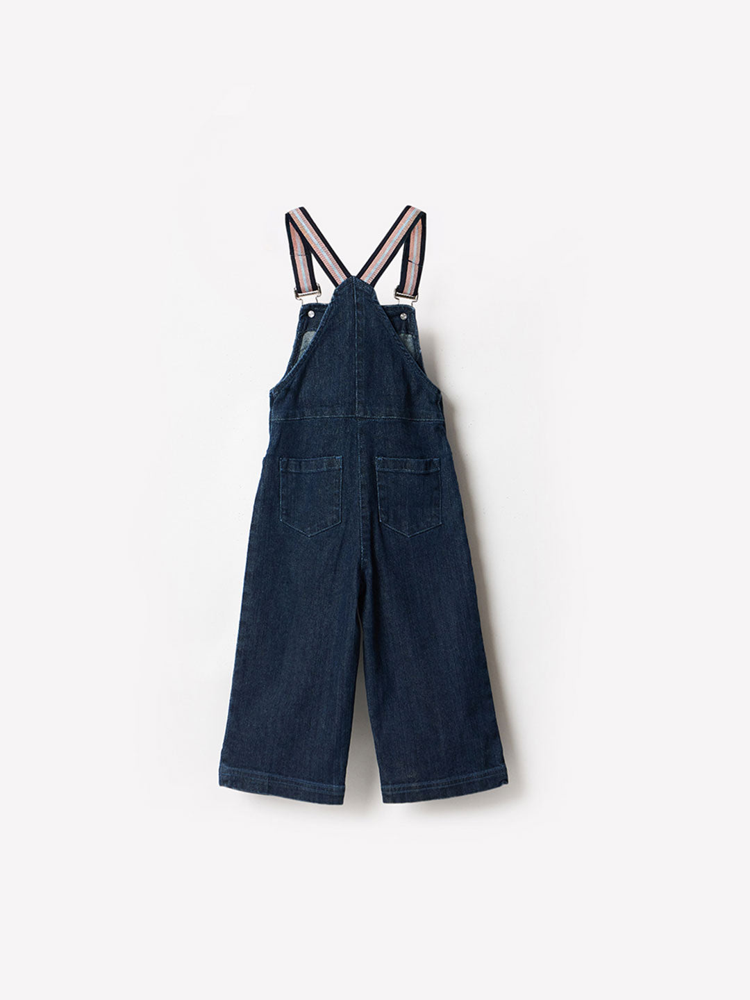 Blue Giraffe Girls Blue Solid Jumpsuit
