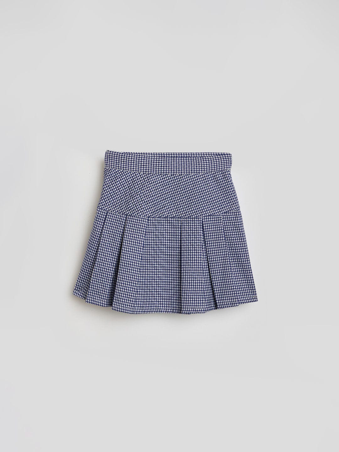 Blue Giraffe Girls Multicolor Regular Fit Checks Skirt