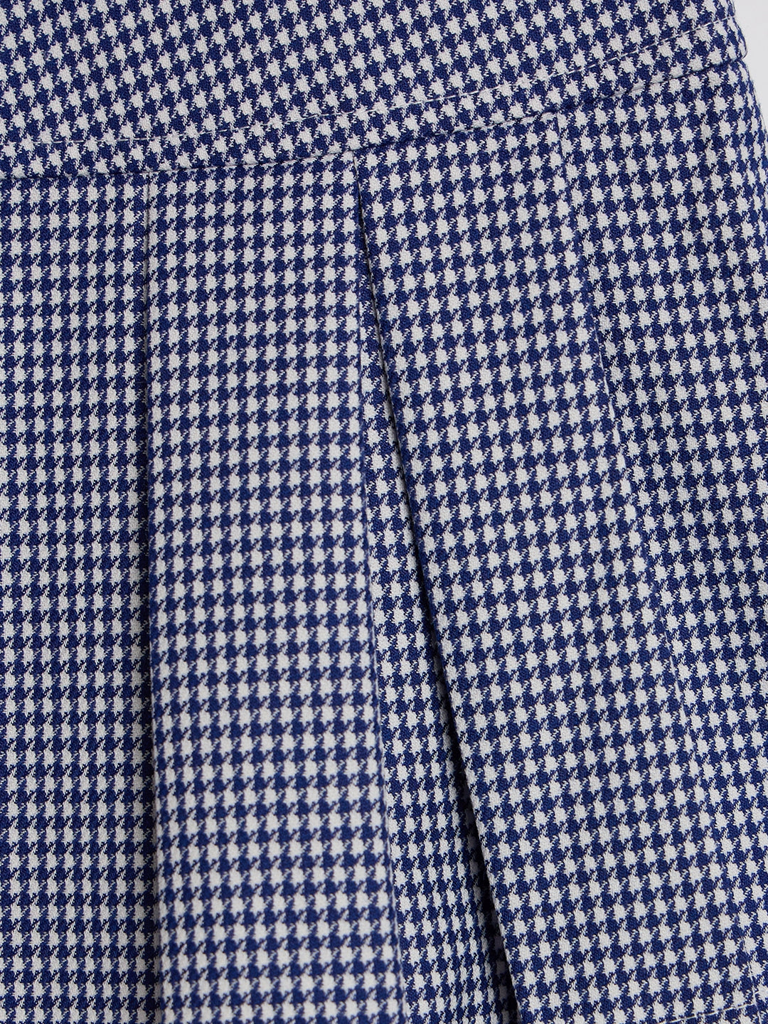 Blue Giraffe Girls Multicolor Regular Fit Checks Skirt