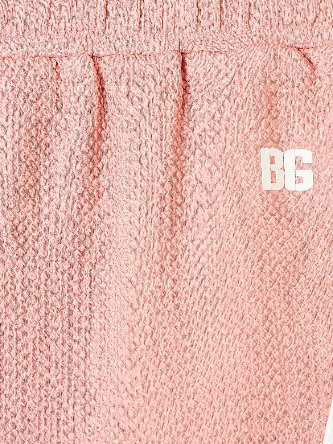 Blue Giraffe Girls Blue Regular Fit Coloublocked Skirt