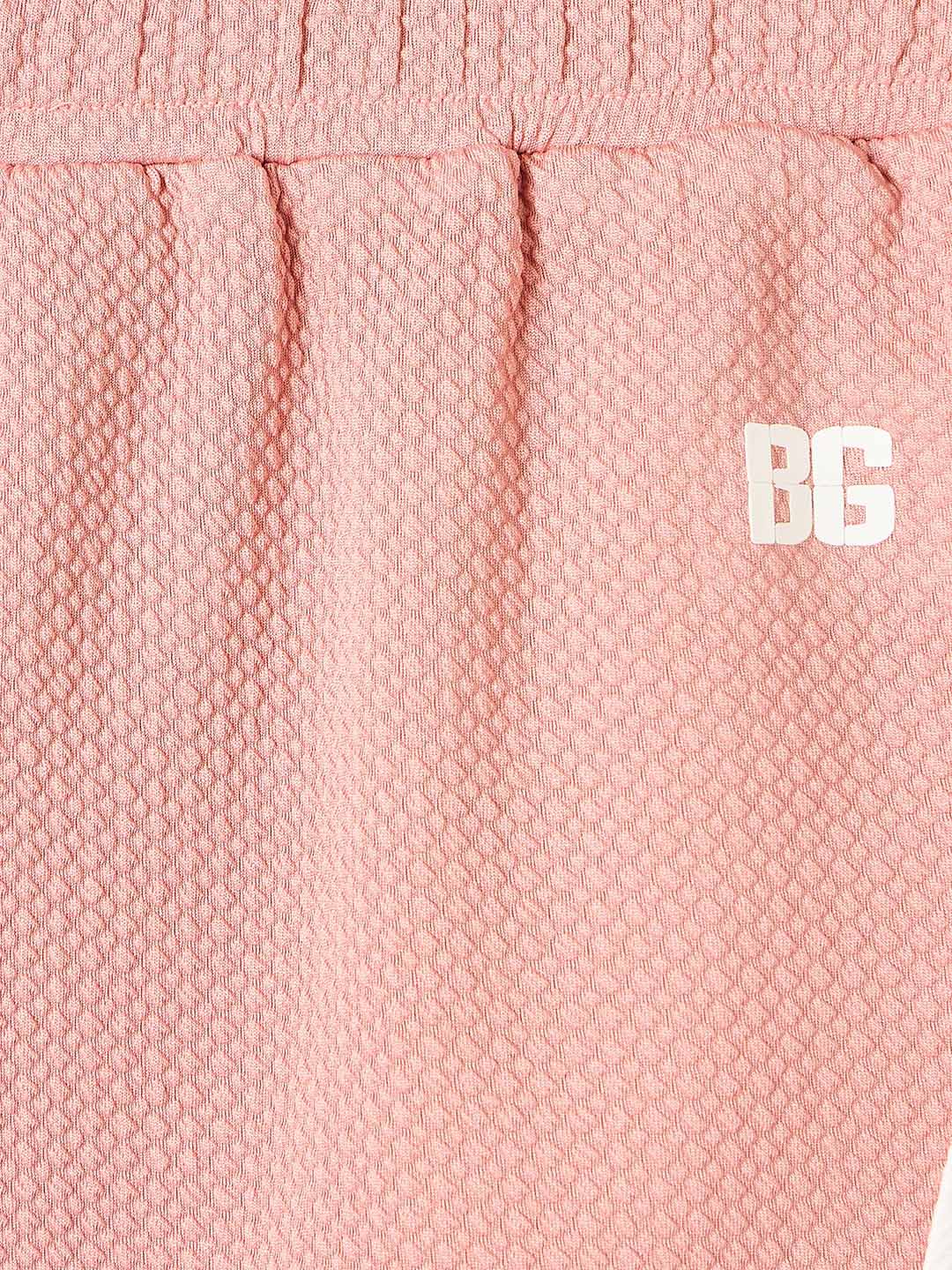 Blue Giraffe Girls Blue Regular Fit Coloublocked Skirt