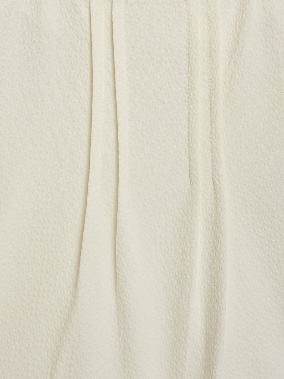 Blue Giraffe Girls White Tape Round Neck Top