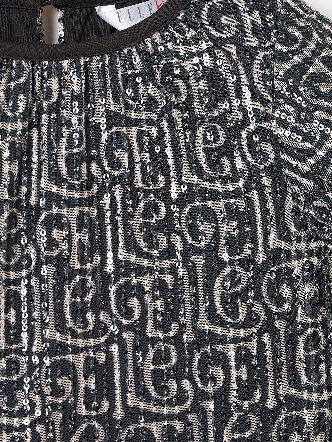 Elle Kids Girls Multi Crew Neck Dress