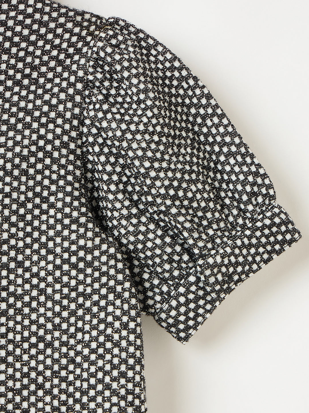 Elle Kids Black Solid Round Neck Dress