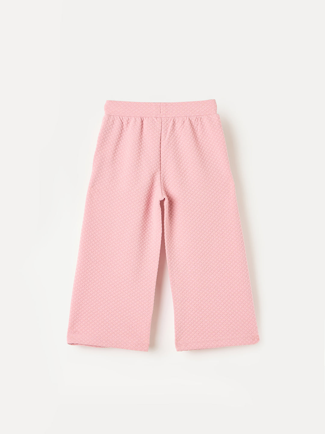 Elle Kids Beige Fit And Flare Solid Sweatpant