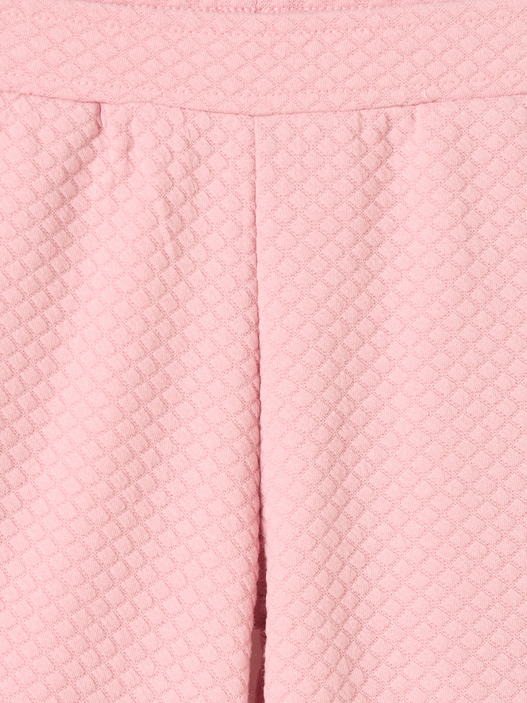 Elle Kids Beige Fit And Flare Solid Sweatpant