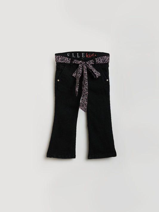 Elle Kids Black Bootcut Denim Jeans