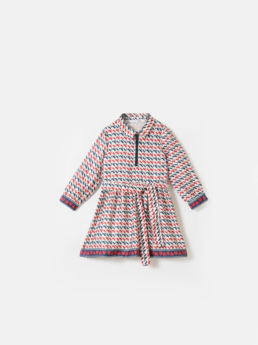 Elle Kids Multi Aop Collar Dress