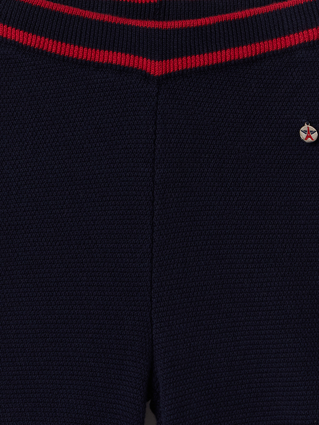 Elle Kids Blue Regular Fit Solid Sweatpant