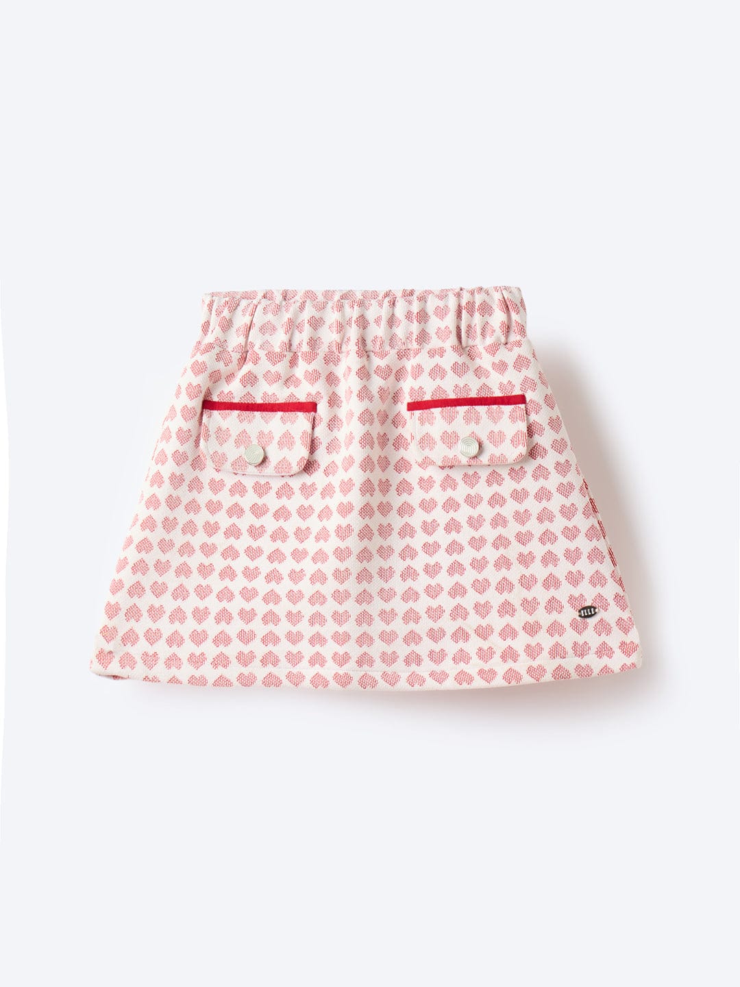 ELLE Girls Red Woven Skirt