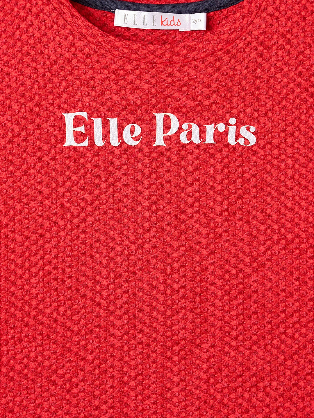 Elle Kids Blue Graphic Crew Neck Tshirt