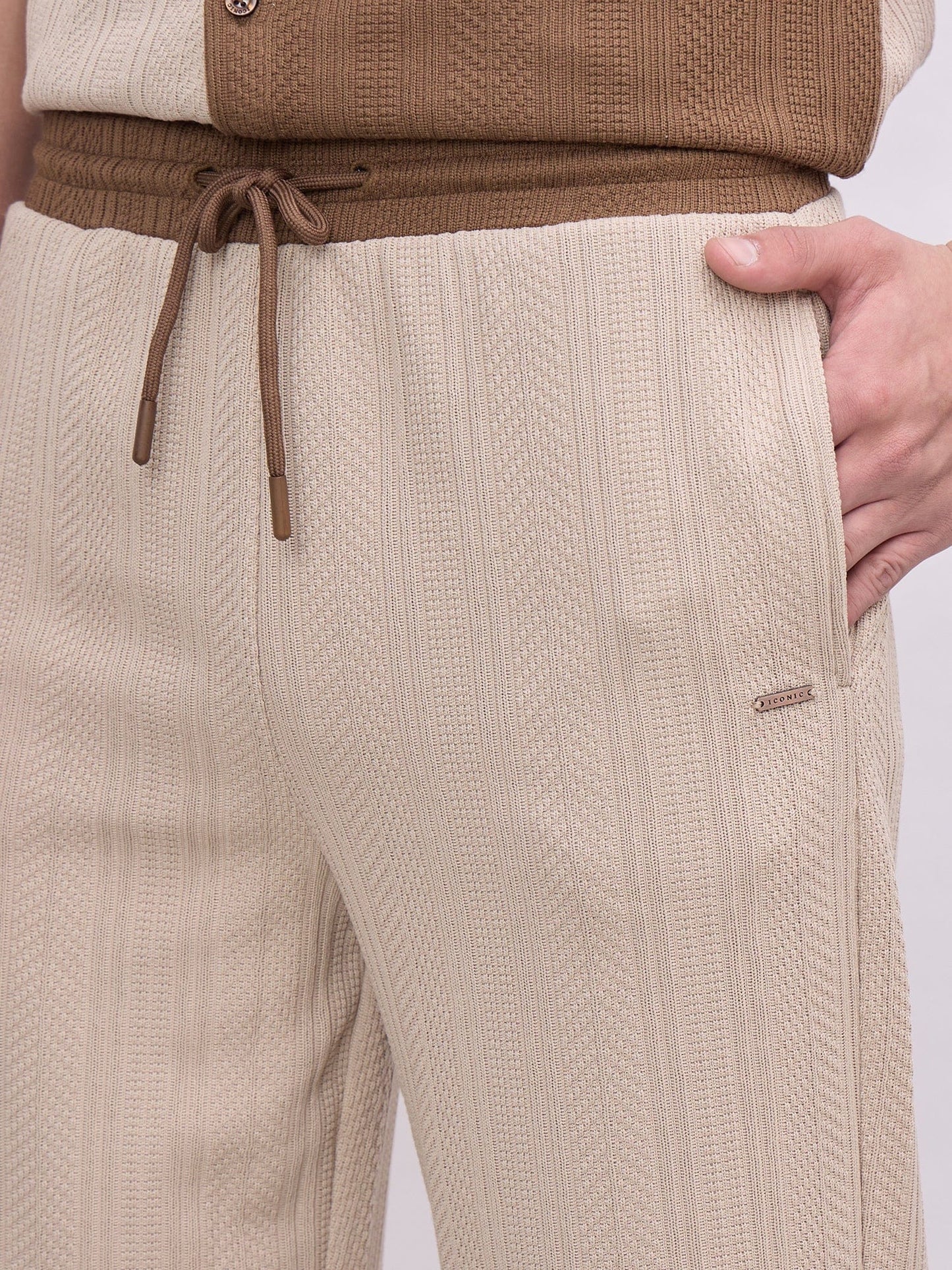 Iconic Men Multicolor Regular Fit Coloublocked Jogger