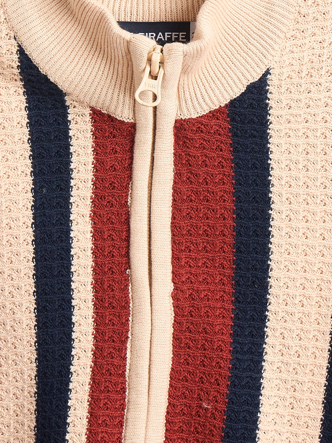 Blue Giraffe Boys Multicolor Solid Pure Cotton Round Neck Sweater