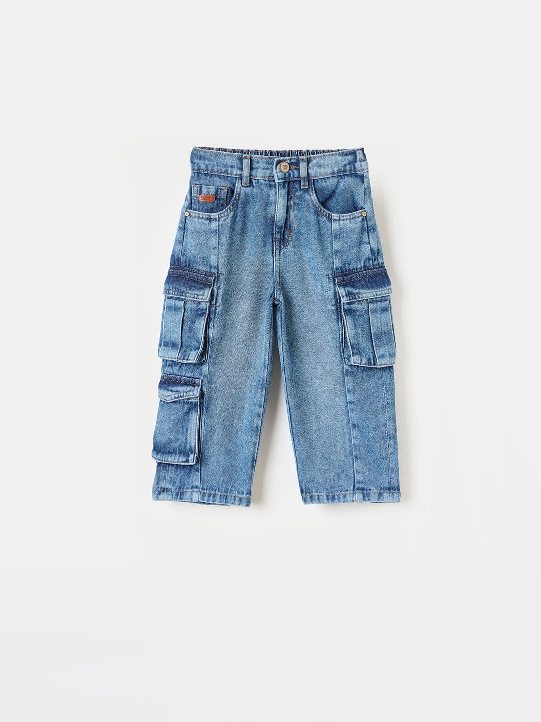 Blue Giraffe Boys Blue Jogger Denim Jeans