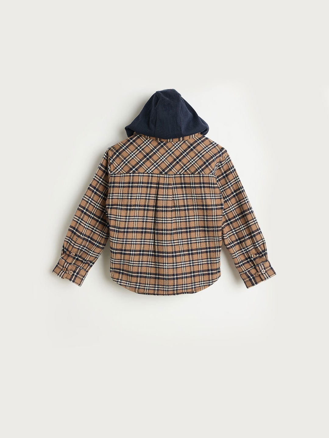 Blue Giraffe Boys Oversize Multicolour Check Pure Cotton Shacket