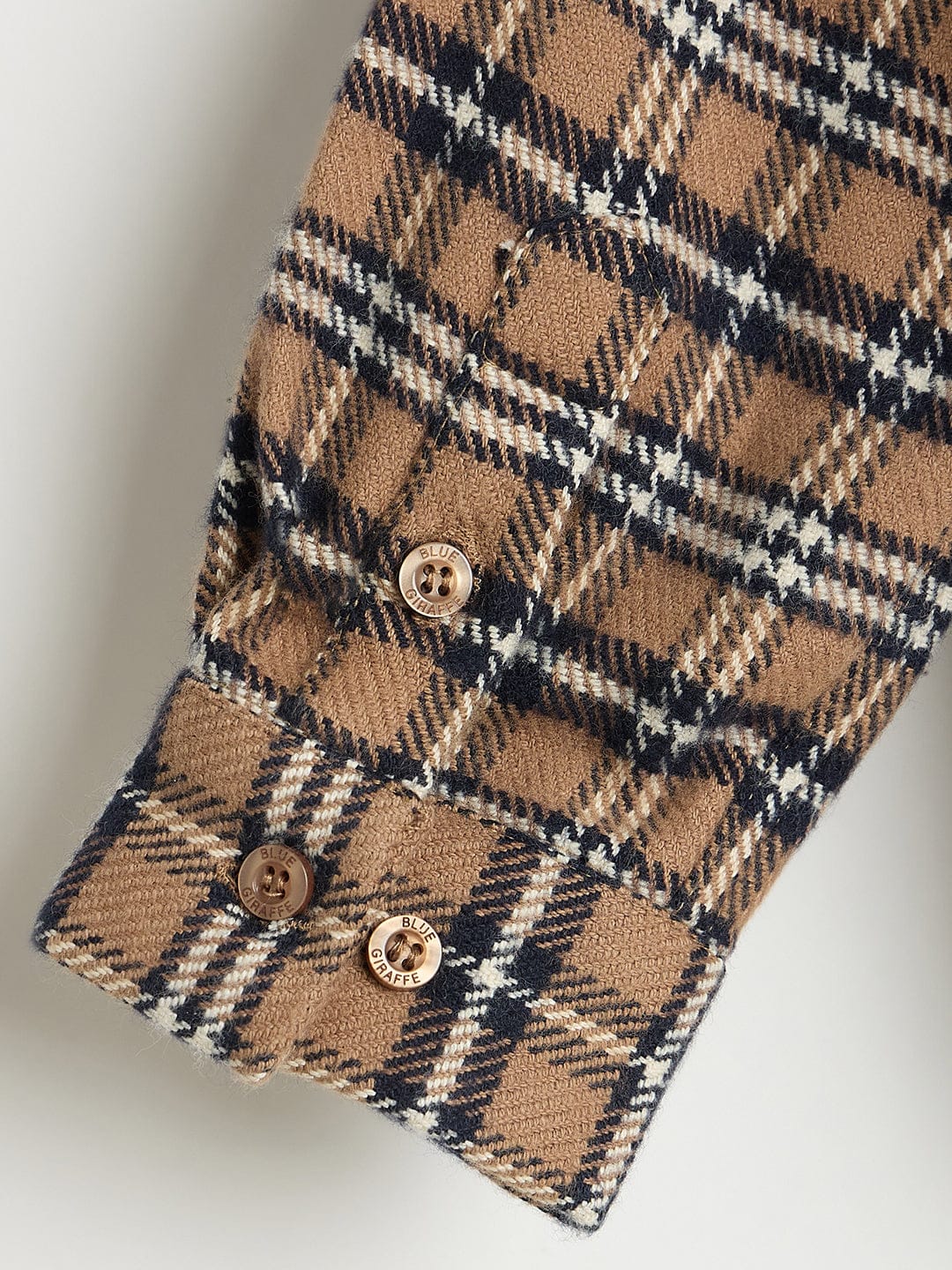 Blue Giraffe Boys Oversize Multicolour Check Pure Cotton Shacket