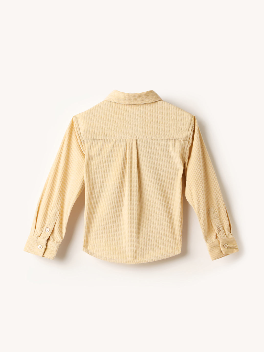 BLUE GIRAFFE Boys Cream Woven Shirt