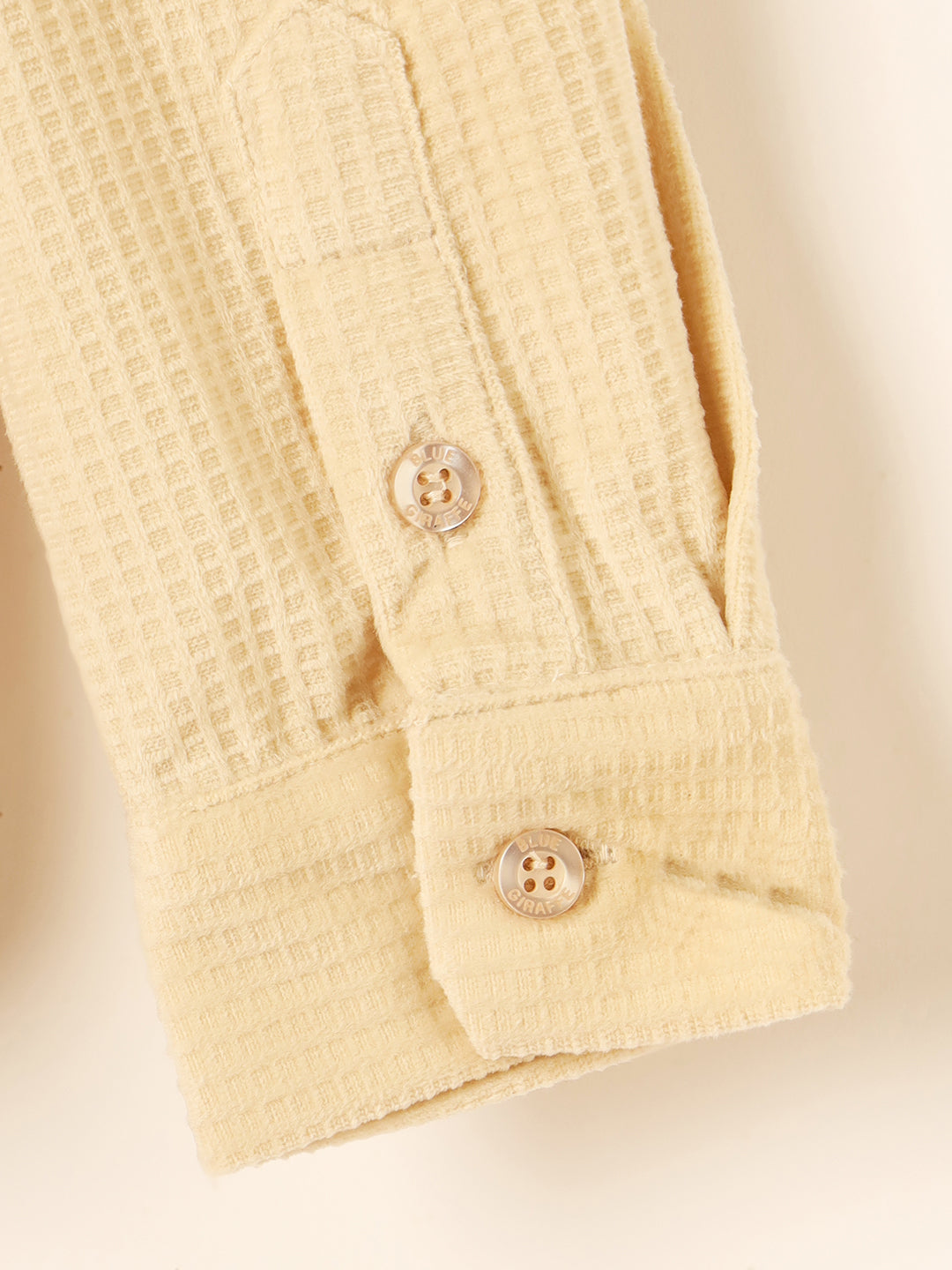 BLUE GIRAFFE Boys Cream Woven Shirt