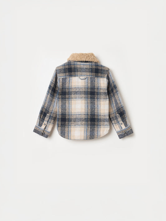 Blue Giraffe Boys Regular Fit Multicolour Stripes Pure Cotton Shirt