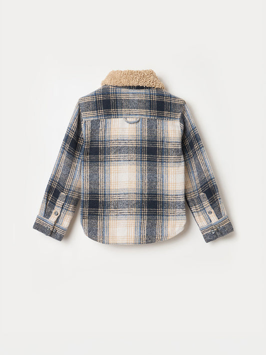 Blue Giraffe Boys Regular Fit Multicolour Stripes Pure Cotton Shirt