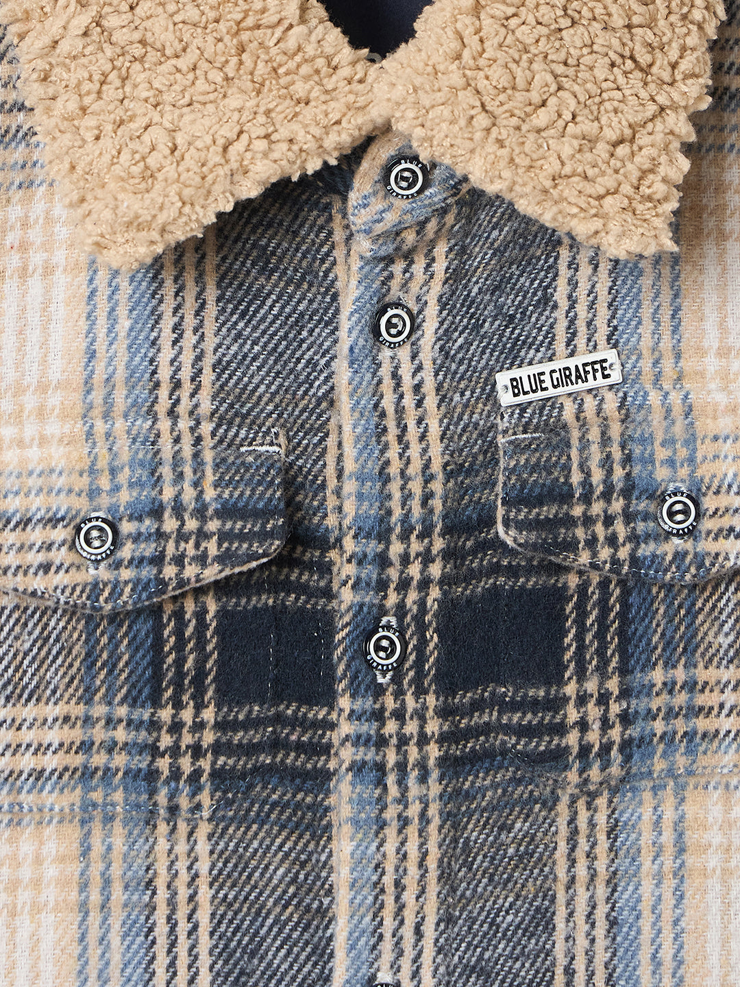 Blue Giraffe Boys Regular Fit Multicolour Stripes Pure Cotton Shirt