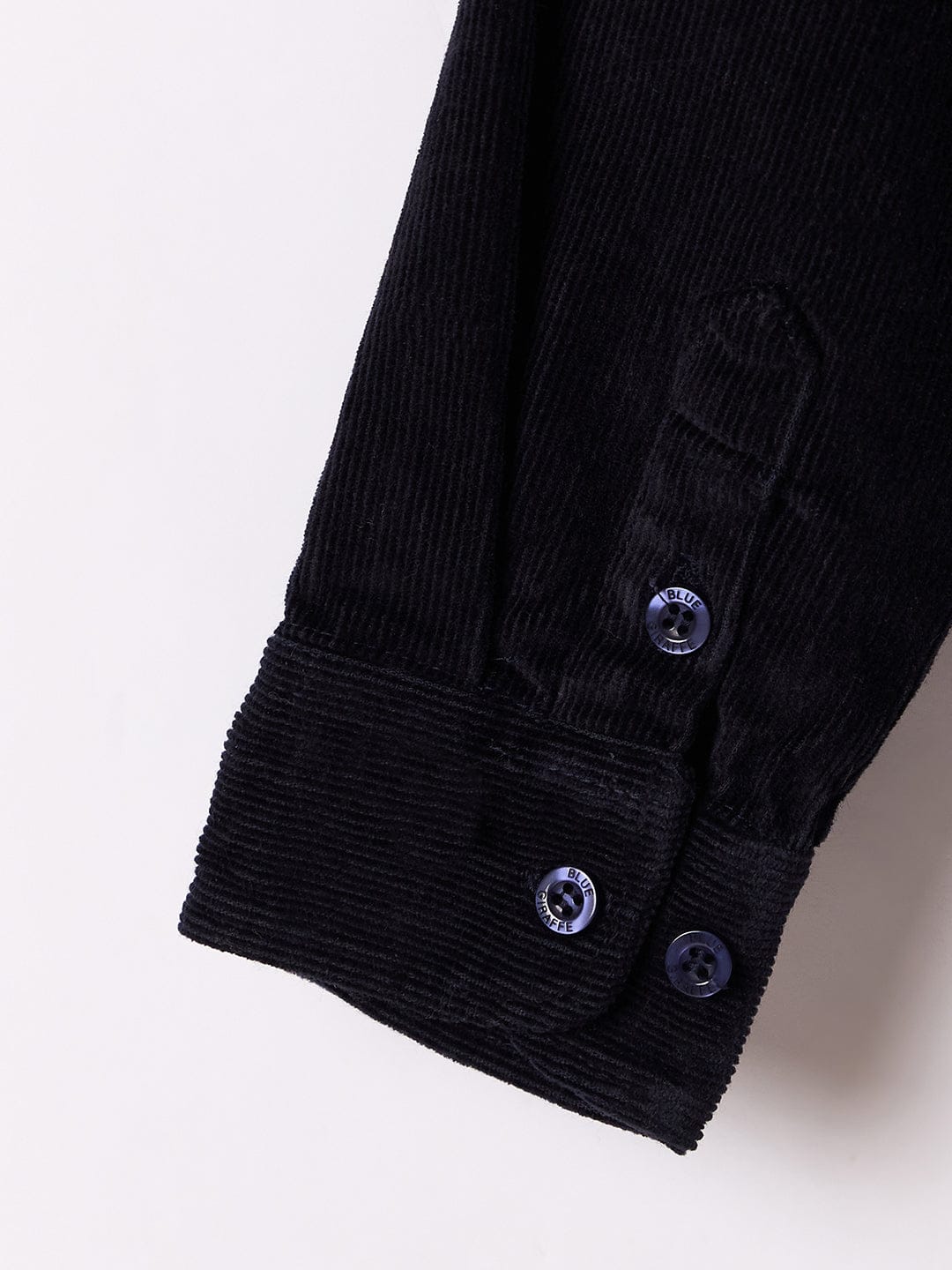 Blue Giraffe Boys Blue Solid Collar Shirt