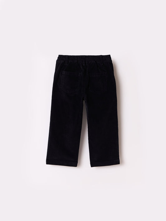 Blue Giraffe Boys Blue Regular Fit Solid Sweatpant