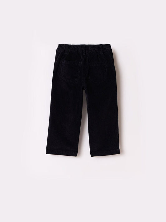 Blue Giraffe Boys Blue Regular Fit Solid Sweatpant