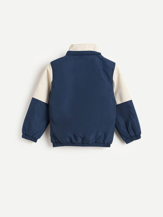 Blue Giraffe Boys Multicolor Solid Crew Neck Hoodie