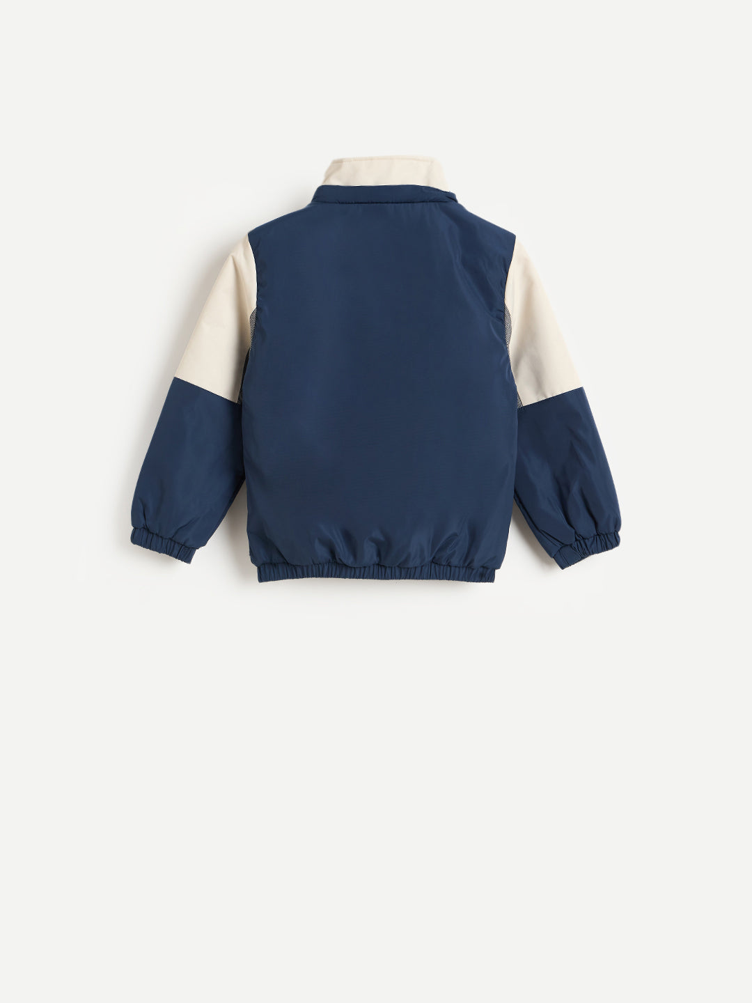 Blue Giraffe Boys Multicolor Solid Crew Neck Hoodie