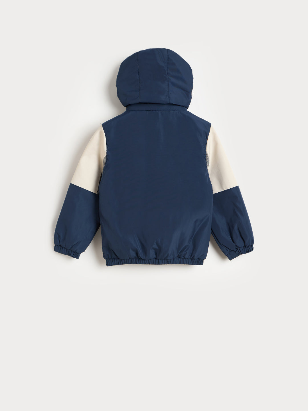 Blue Giraffe Boys Multicolor Solid Crew Neck Hoodie