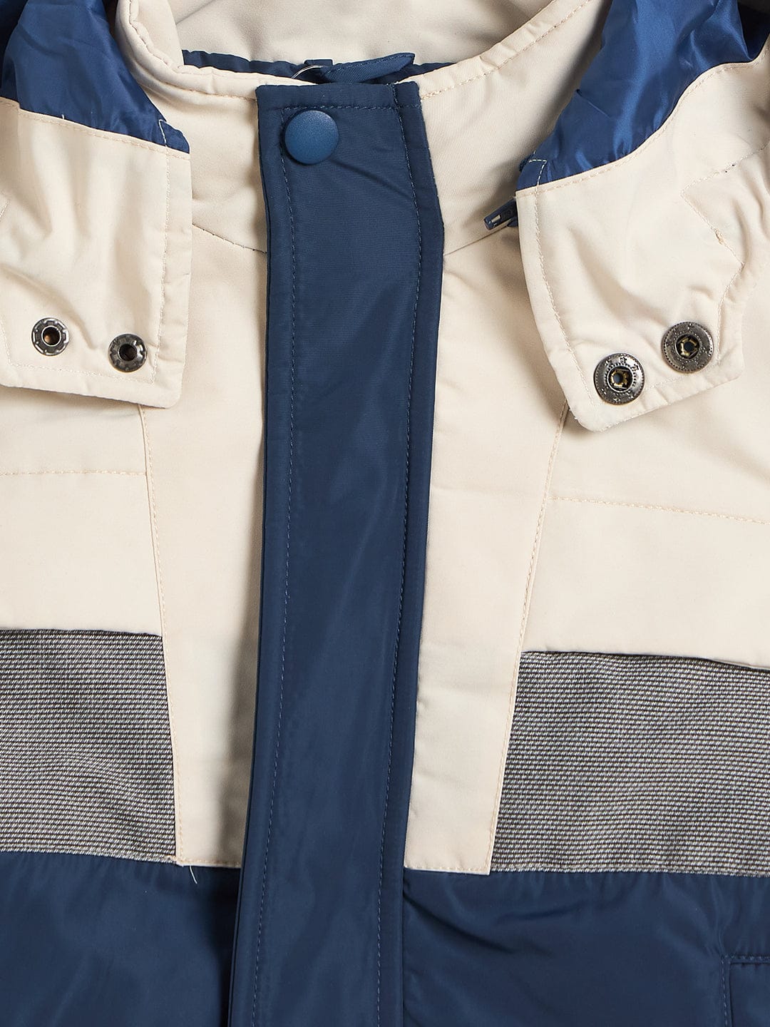 Blue Giraffe Boys Multicolor Solid Crew Neck Hoodie