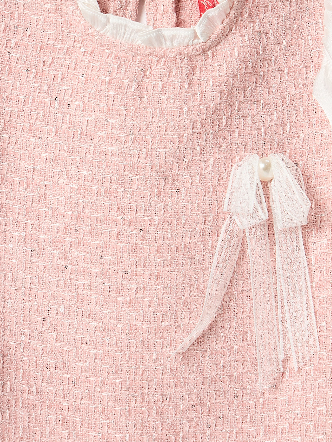 Blue Giraffe Girls Multi Solid Round Neck Dress