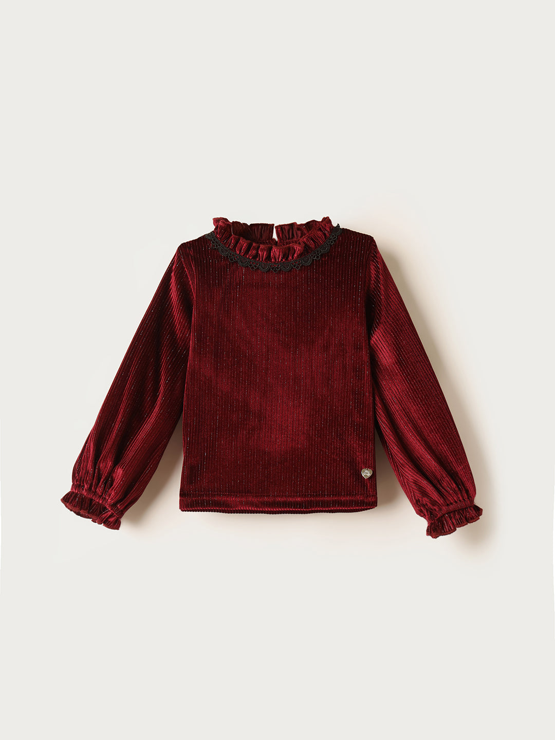BLUE GIRAFFE Girls Top Win Knitted Pullover Top