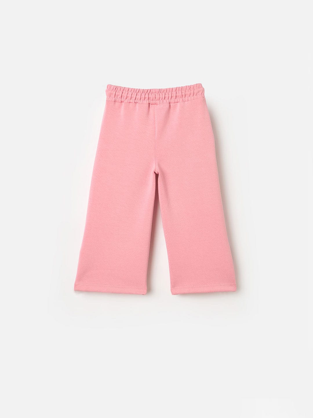 BLUE GIRAFFE Girls Pink Blended Solid Sweatpant