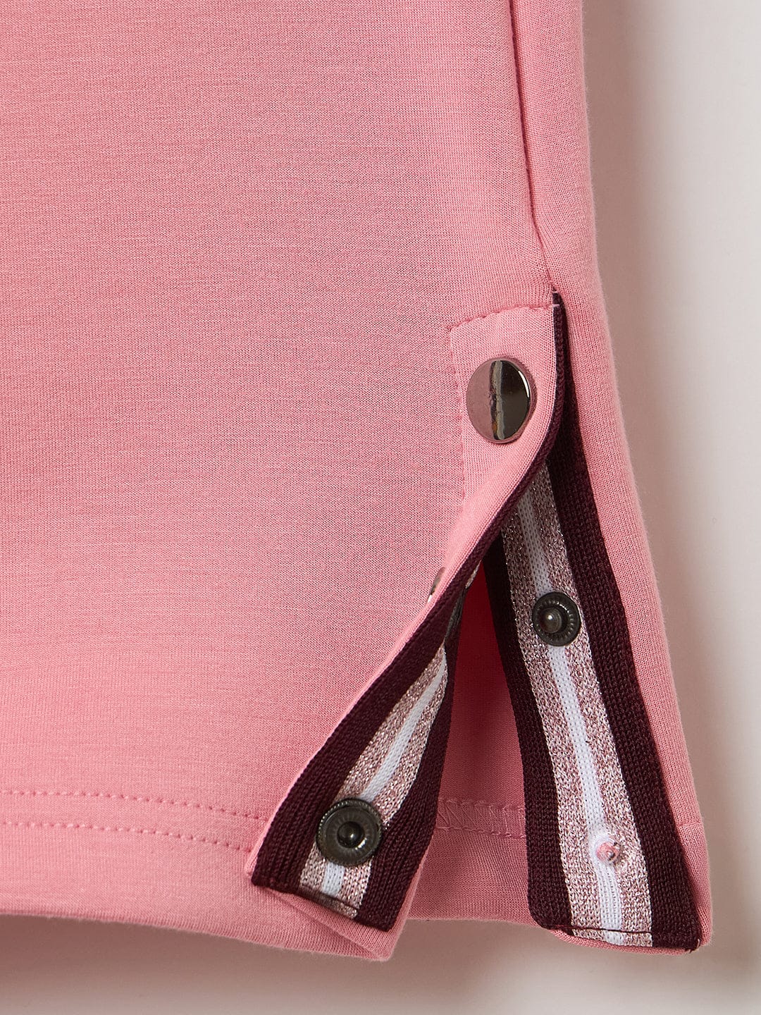 BLUE GIRAFFE Girls Pink Blended Solid Sweatpant