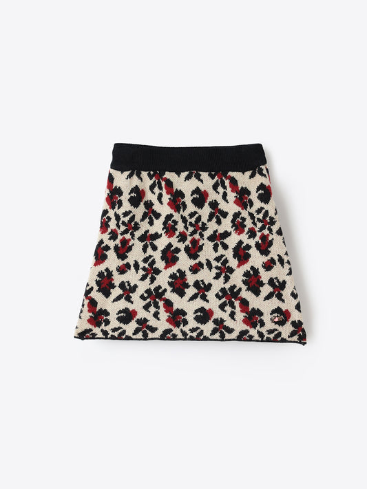 Blue Giraffe Girls Multi Regular Fit Solid Skirt