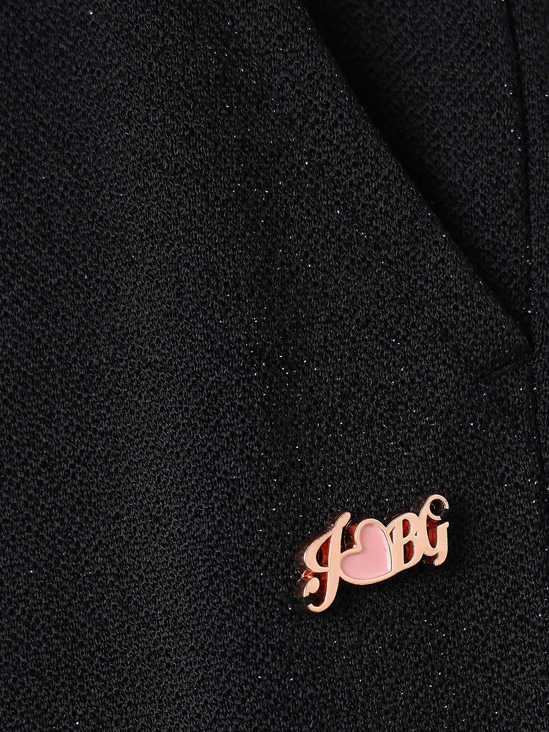 Blue Giraffe Girls Black Regular Fit Solid Trouser