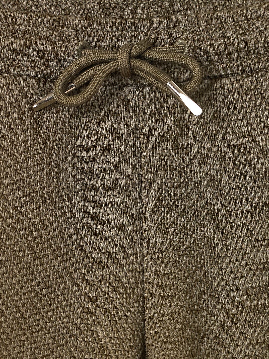 BLUE GIRAFFE Girls Green Polyester Solid Sweatpant