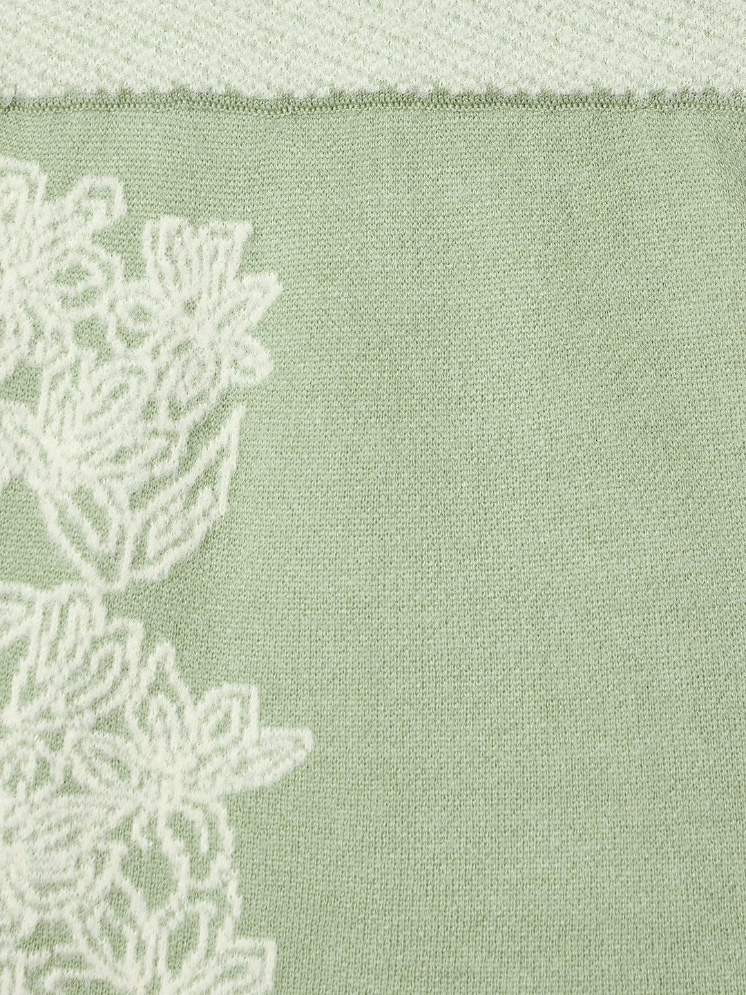 ELLE Girls Green Embroidered Skirt