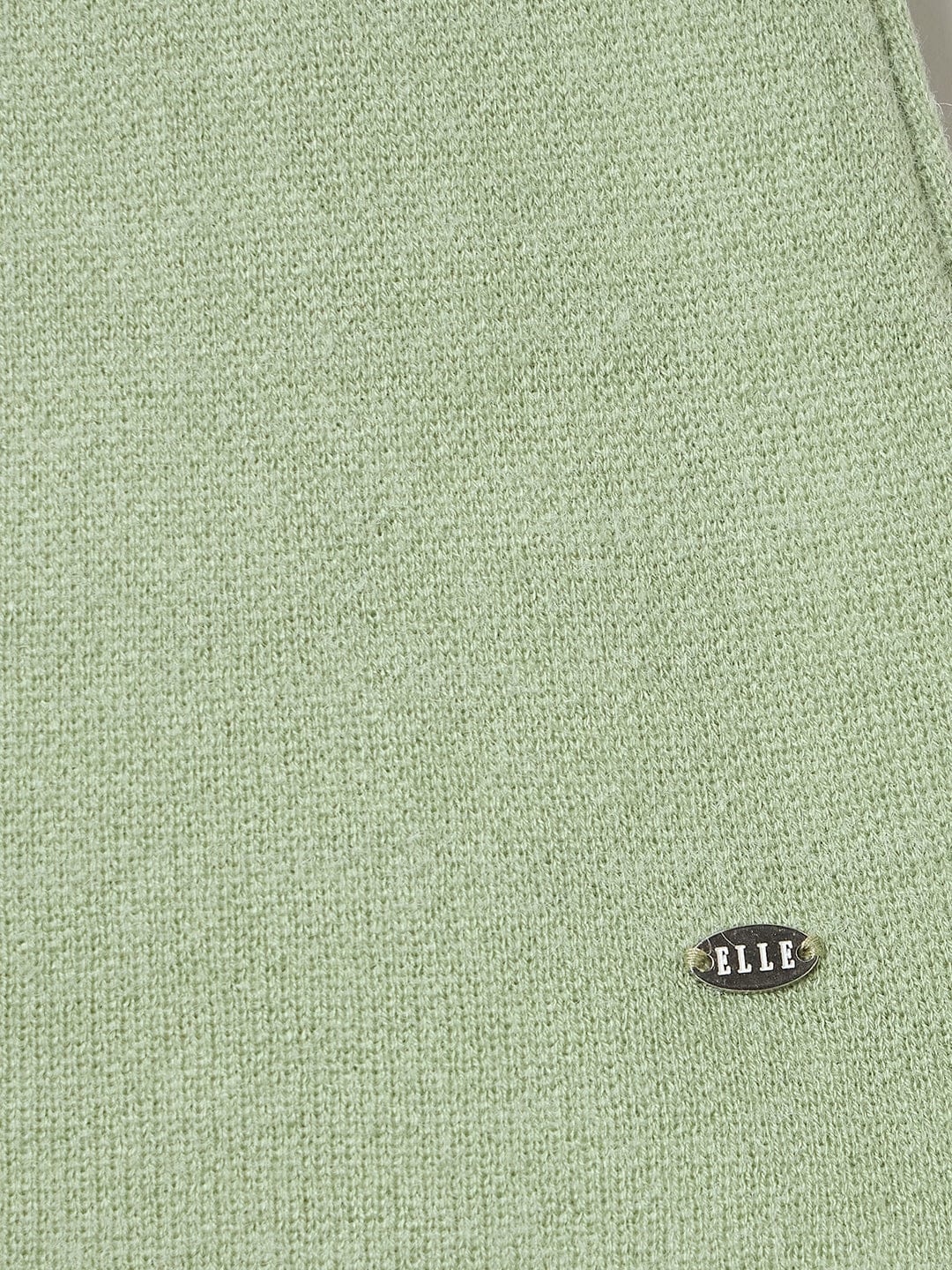 ELLE Girls Green Embroidered Skirt