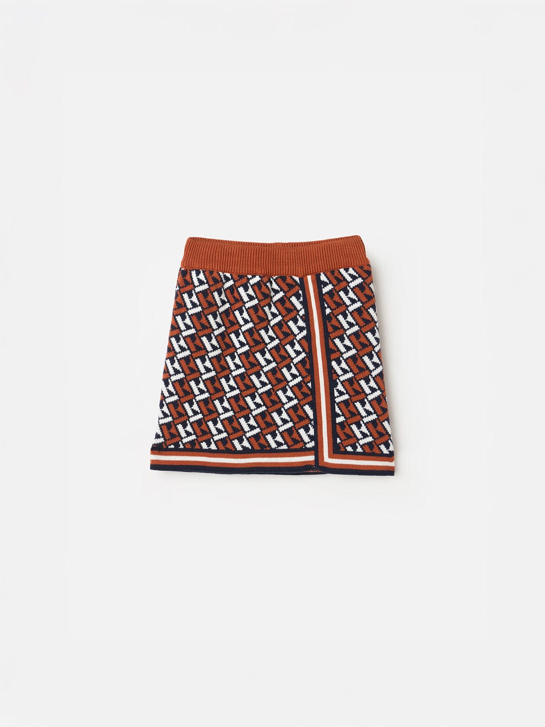 ELLE Girls Brown Printed Skirt