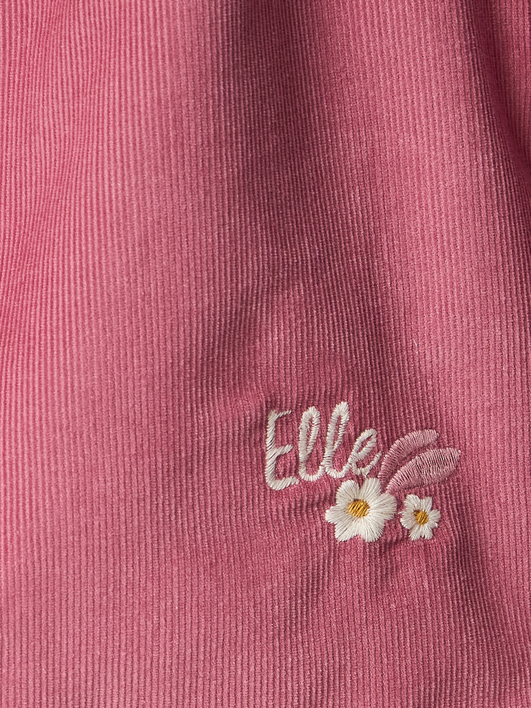 Elle Kids Pink Embroidered Collar Top