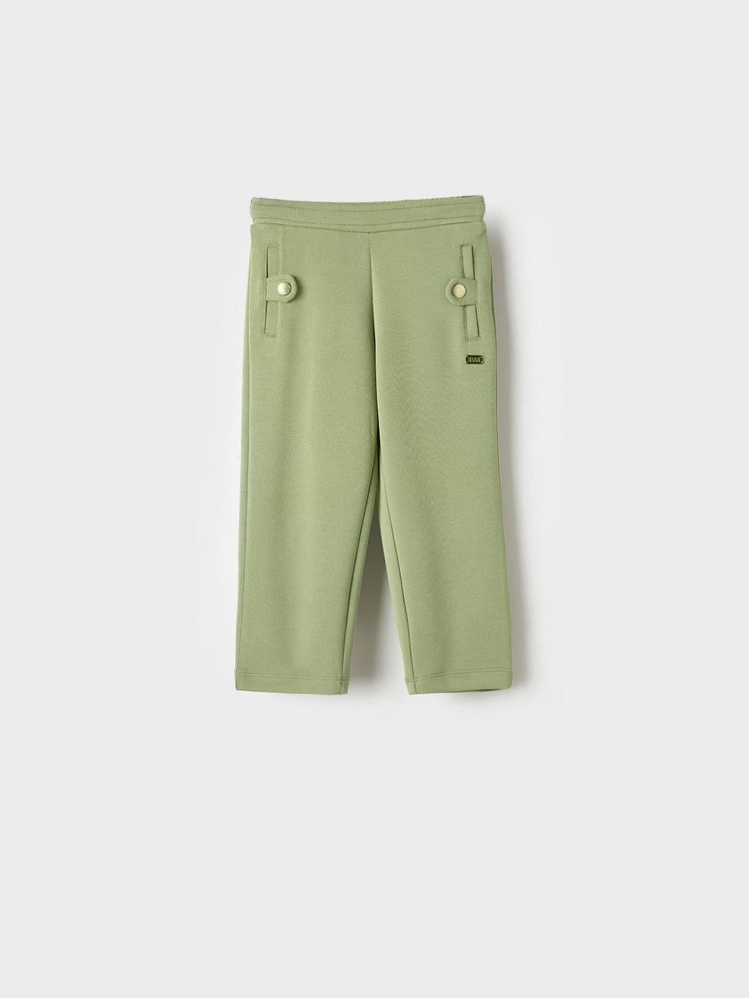ELLE Girls Green Blended Solid Sweatpant